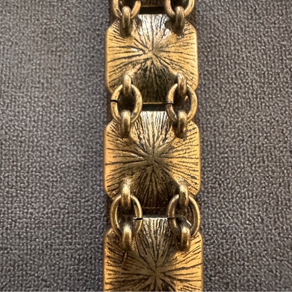 Chloe + Isabel Pink and Gold Bracelet Earrings Set Timeless Elegance Art Deco - Picture 9 of 14